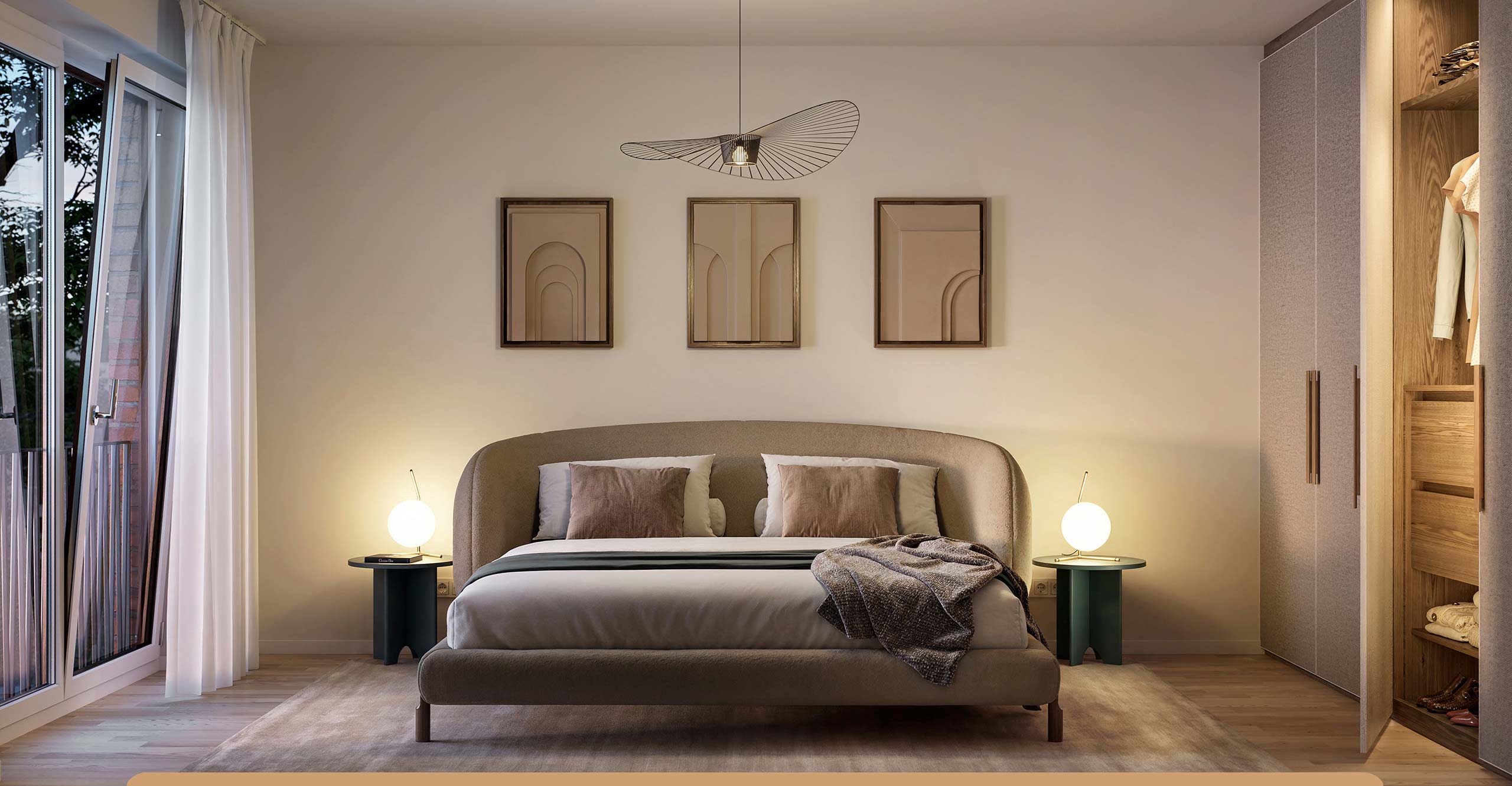 Innenvisualisierung Schlafzimmer